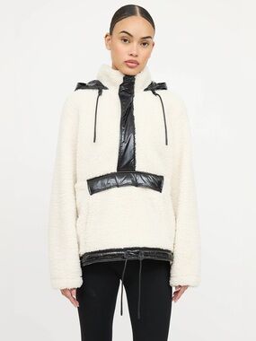 Moose Knuckles Hooded Sherpa Pullover Jacket